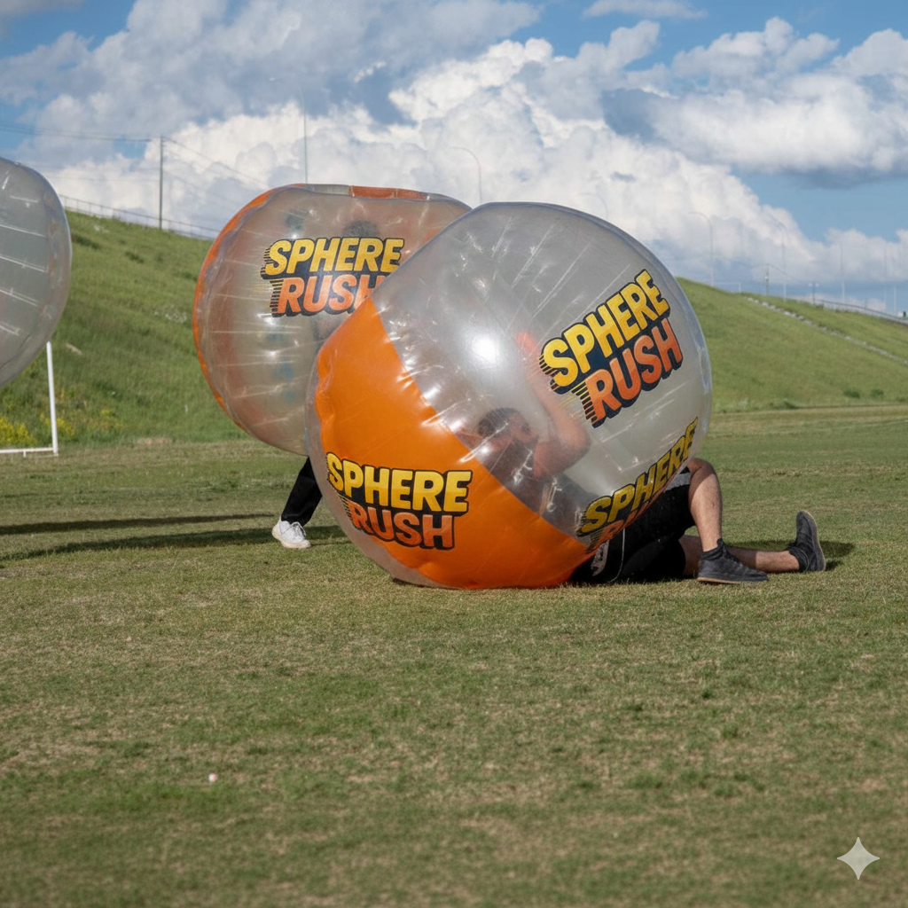 Bubble soccer fun
